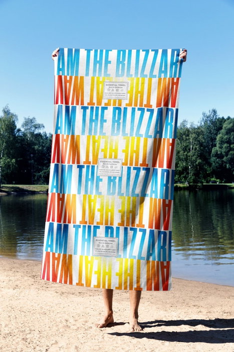 Mijölnir Heat Blizzard 90 Toalla de Playa Multicolor 90 x 150 cm